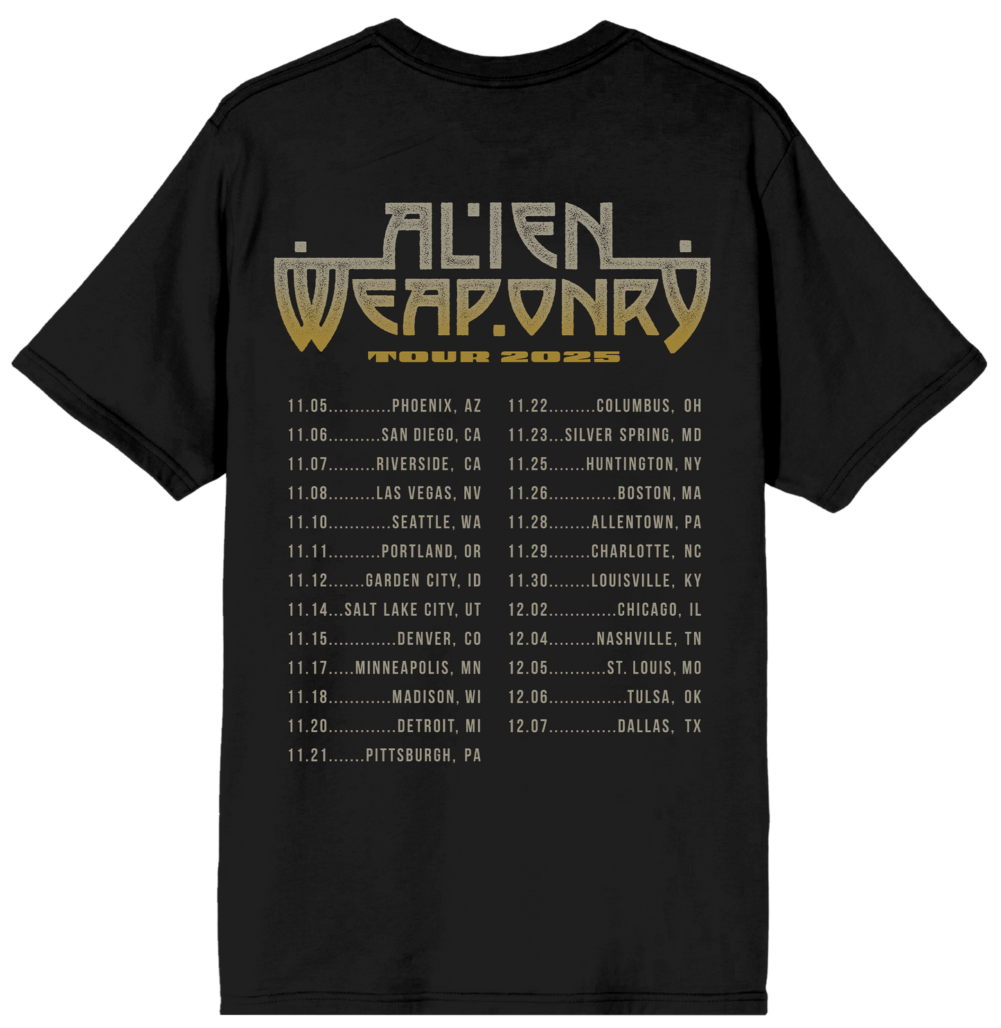 Helios 2025 Tour Itin Tee